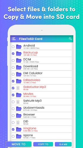 Transfer phone to SD Card – Fi Zrzut ekranu 1