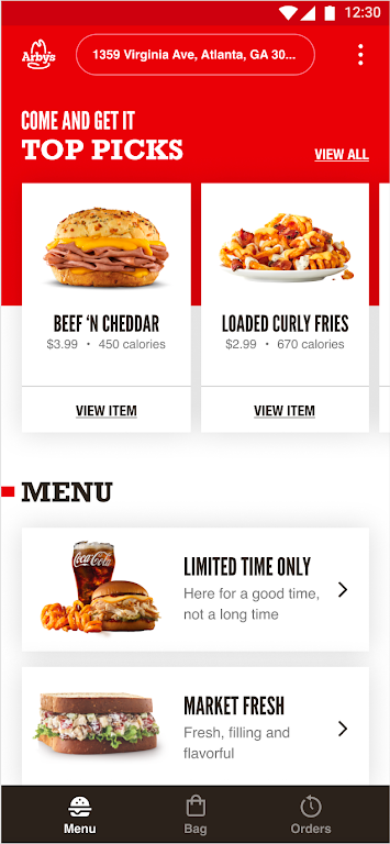 Arby's Fast Food Sandwiches 스크린샷 0