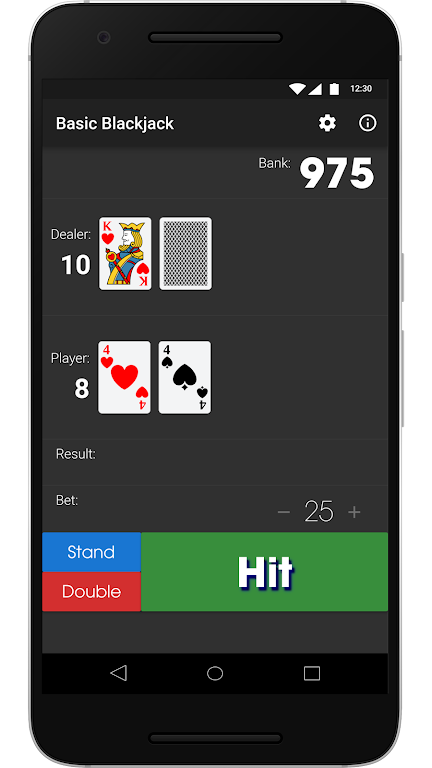 Basic Blackjack 스크린샷 1