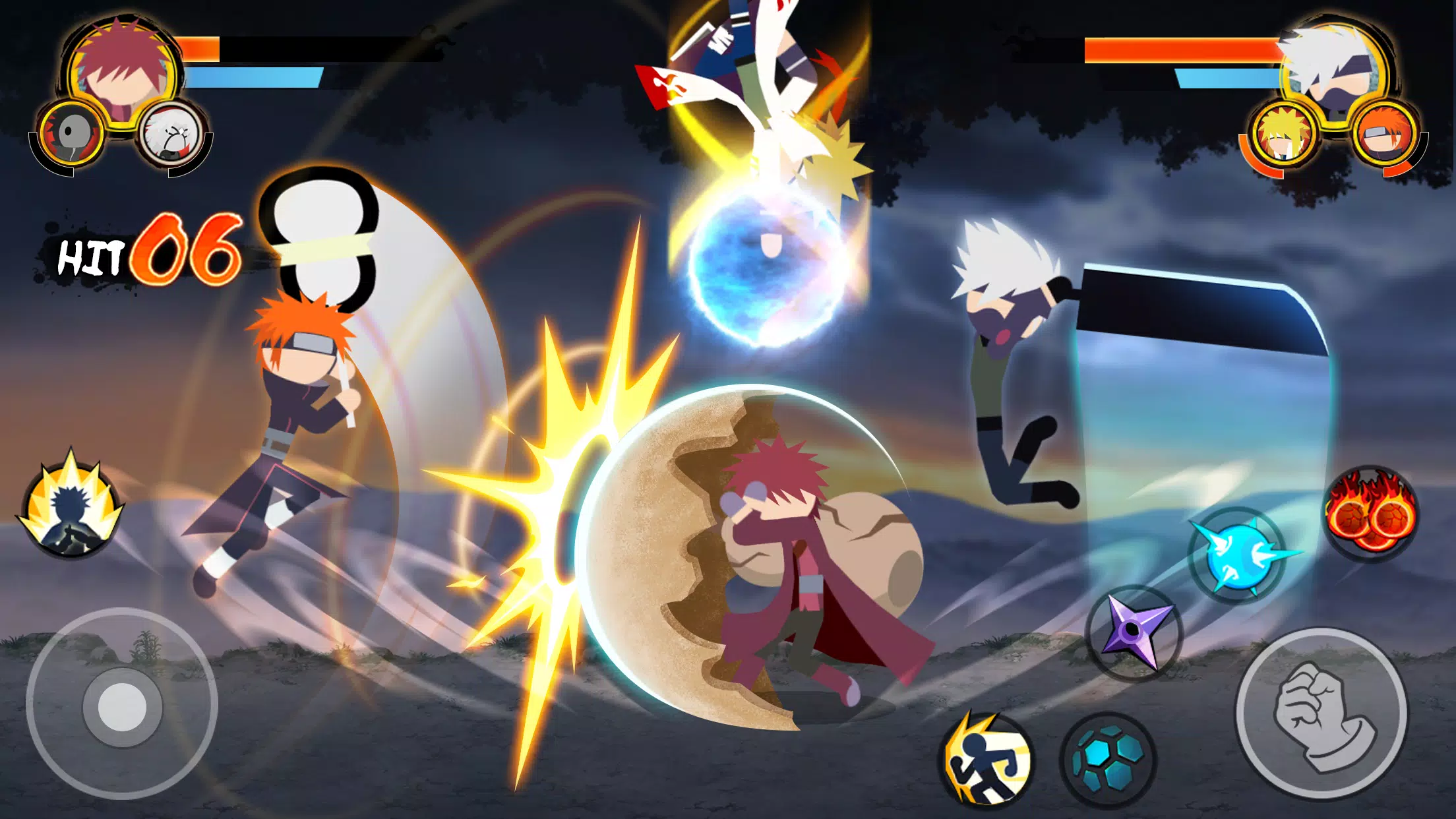 Stick Ninja - 3v3 Battle Ảnh chụp màn hình 3