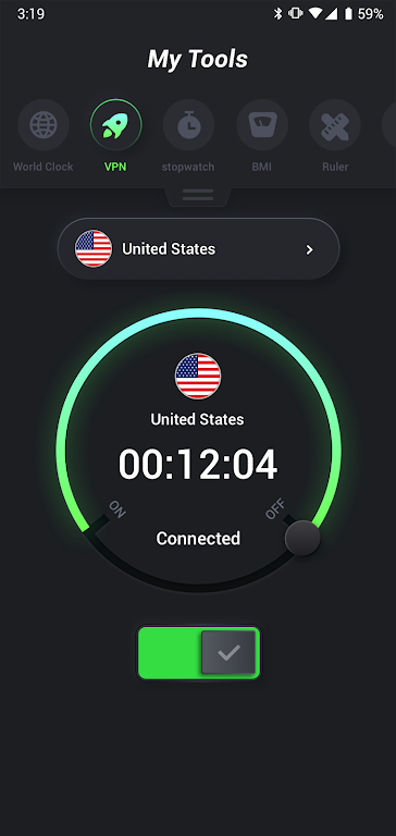 My Tool - Compass, Timer & VPN Screenshot 1