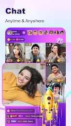 BuzzCast - Live Video Chat App Tangkapan skrin 1