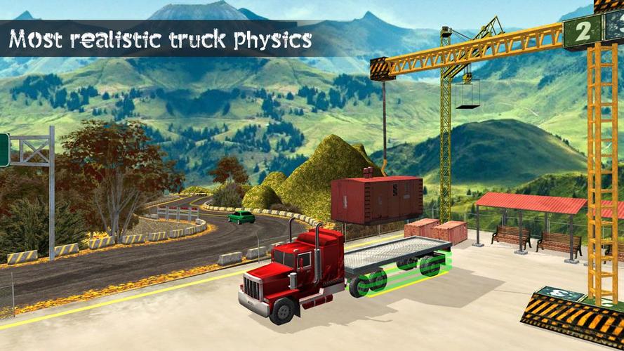Truck Driving Uphill Simulator Zrzut ekranu 0