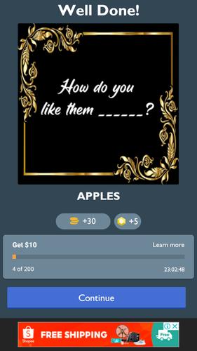 Fill in the Blank Word Quiz Скриншот 2