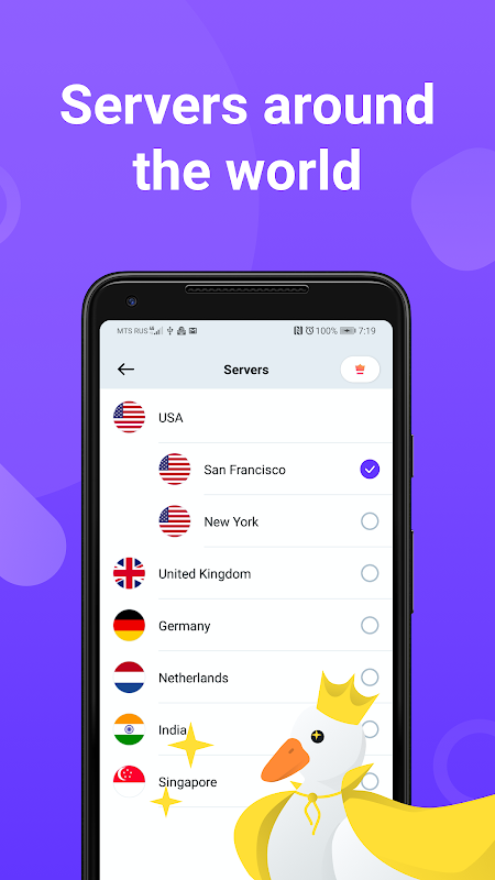 VPN Duck Captura de tela 2