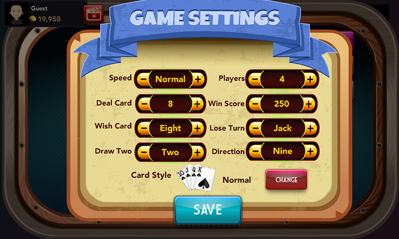 Offline Crazy Eights - Free Card Game Tangkapan skrin 1