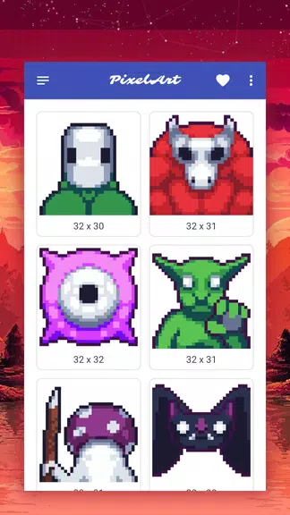 How to draw pixel monsters ဖန်သားပြင်ဓာတ်ပုံ 2