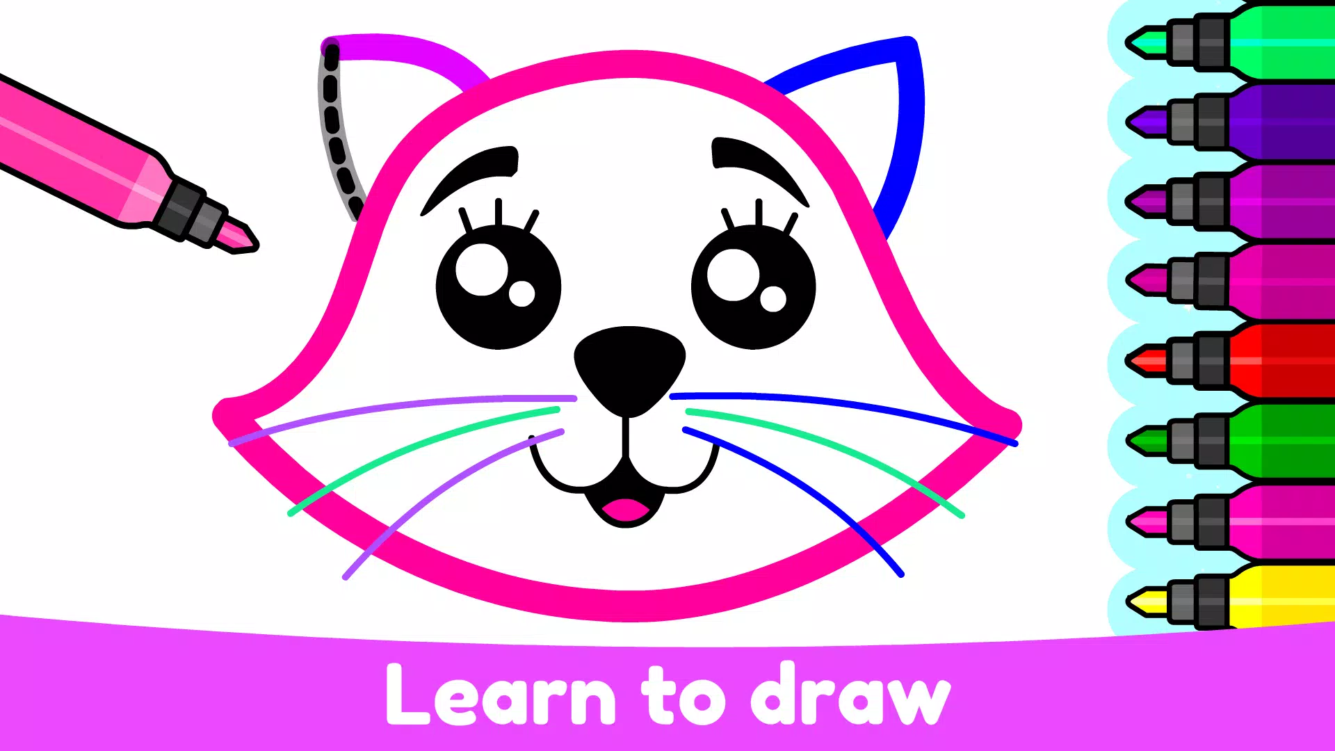 Kids Drawing & Coloring Games Captura de pantalla 0