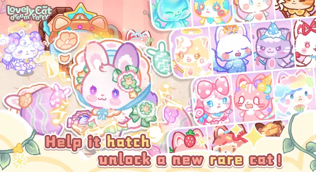 Lovely cat dream party Screenshot 1