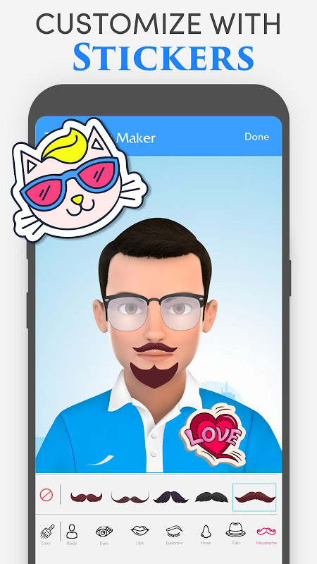 Avatar Maker: Personal Character, Sticker Maker स्क्रीनशॉट 1