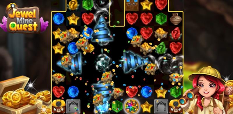 Jewel Mine Quest: Match-3 Screenshot 2