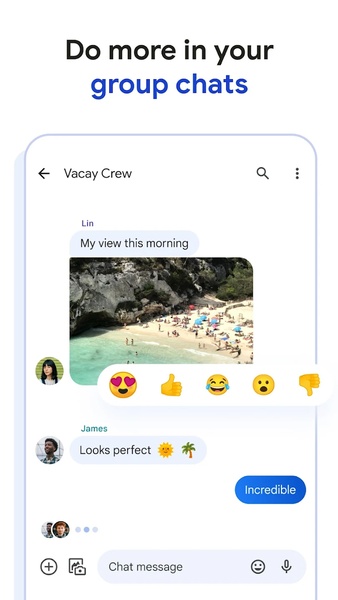 Android Messages ဖန်သားပြင်ဓာတ်ပုံ 0