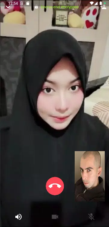 Schermata Fake Video Call Ukhti Cantik 1