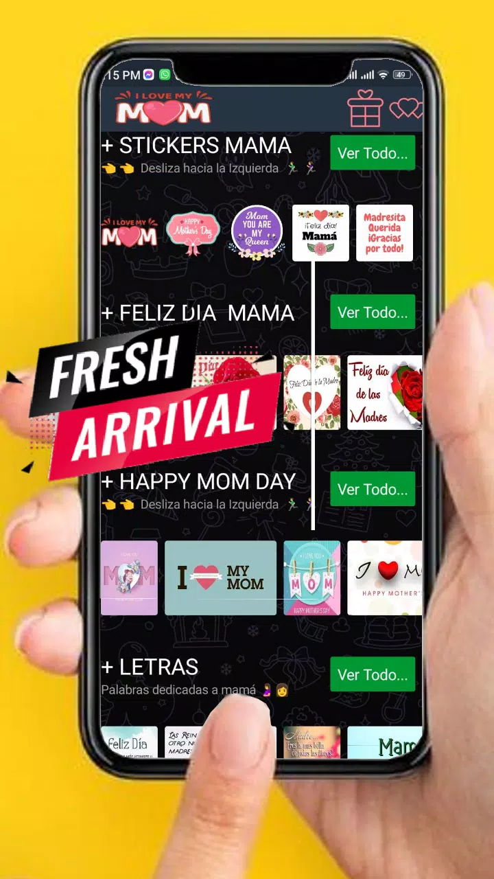 Feliz Día MAMA, Stickers mom Schermafbeelding 1