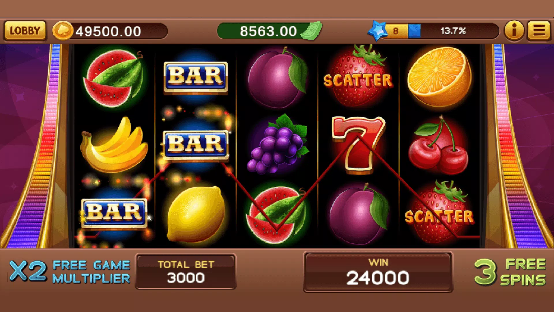 Game Heap - Seven Slots ภาพหน้าจอ 2