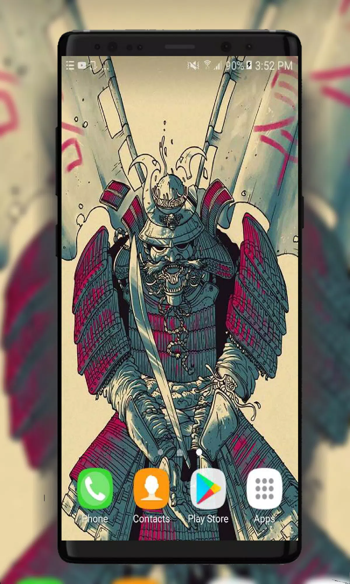 Samurai Art Wallpaper ภาพหน้าจอ 2