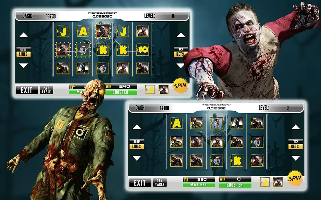 Casino Walking Zombie Slots Machine Schermafbeelding 3