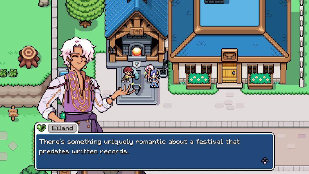 Screenshot van Eiland Shooting Star Festival Dialogue in Fields of Mistria