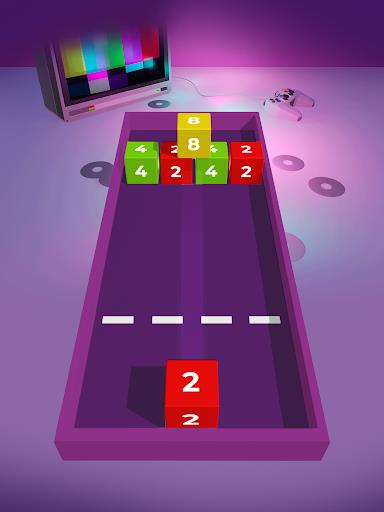 Chain Cube 2048: 3D merge game Ảnh chụp màn hình 2