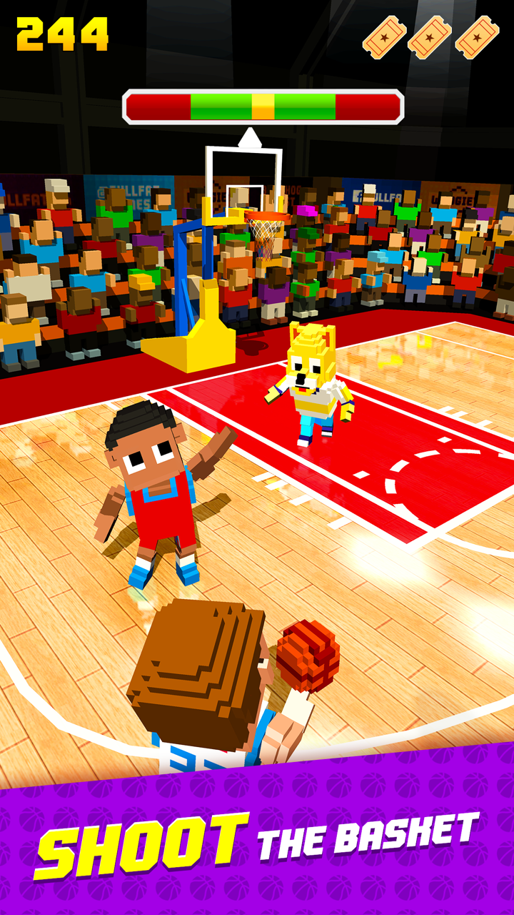 Blocky Basketball FreeStyle স্ক্রিনশট 0