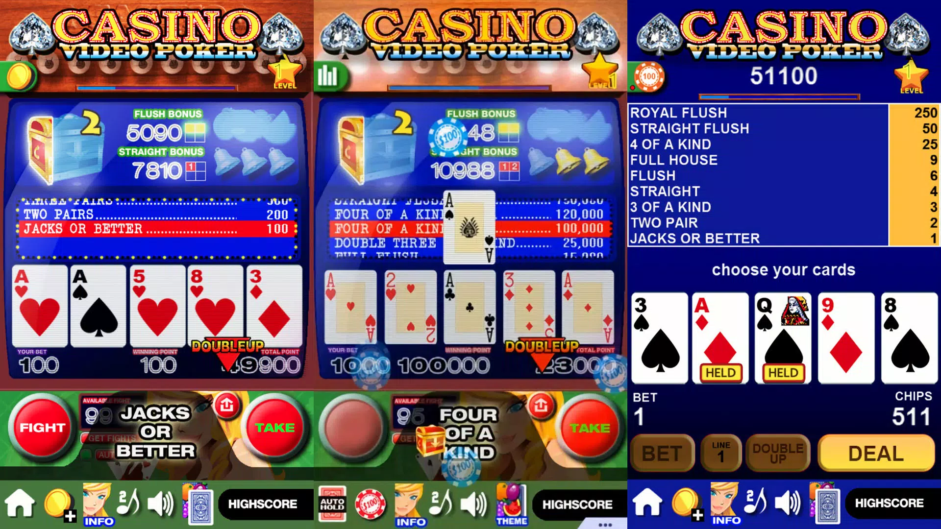 Casino Video Poker Ảnh chụp màn hình 2