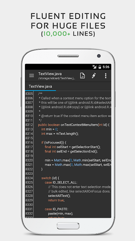 QuickEdit Текстовый редактор Скриншот 1