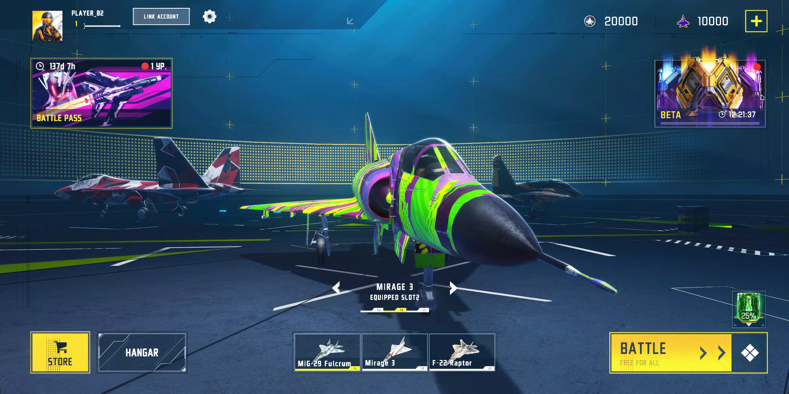Sky Combat 2 Ảnh chụp màn hình 3