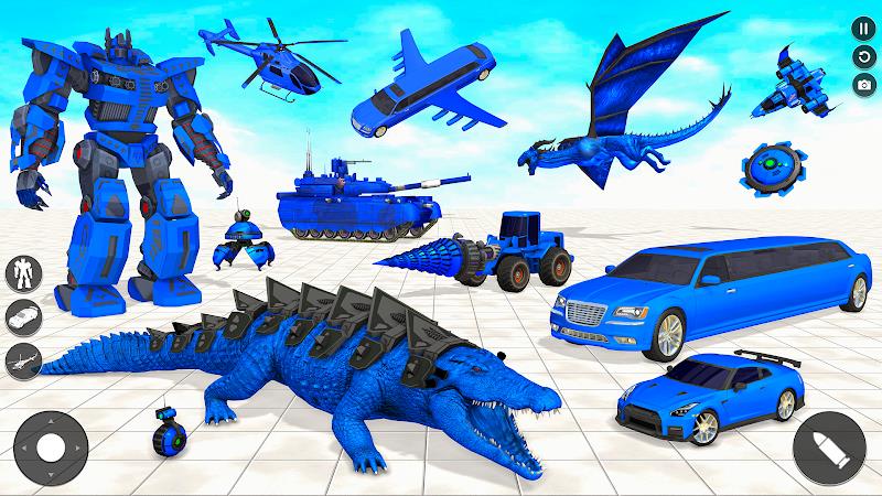 Crocodile Animal Robot Games 스크린샷 0