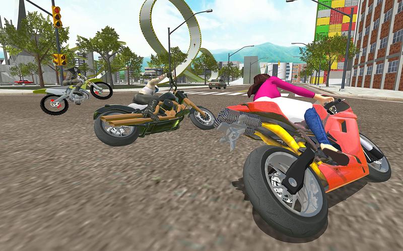 Motorbike Rush Drive Simulator Captura de tela 0