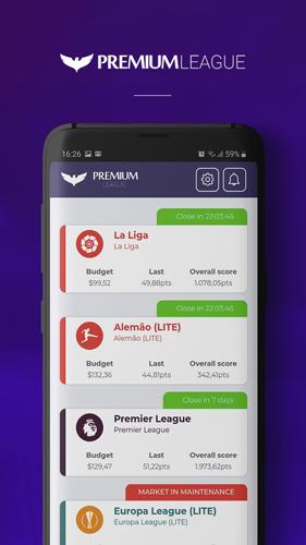 Premium League Fantasy Game スクリーンショット 1