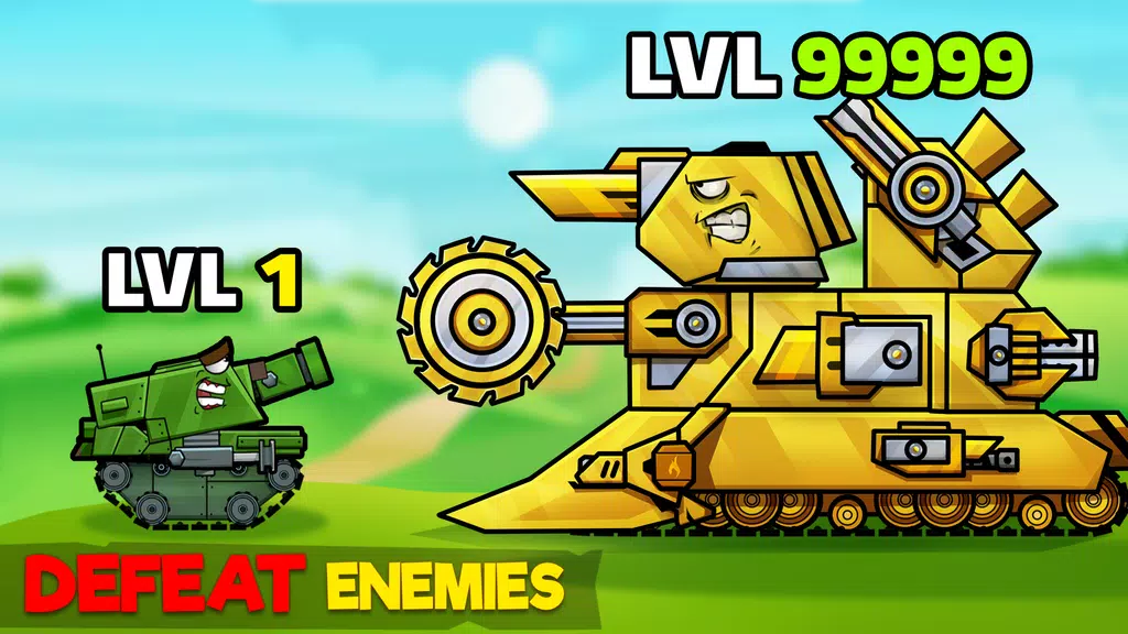 Tanks Arena io: Craft & Combat ภาพหน้าจอ 0