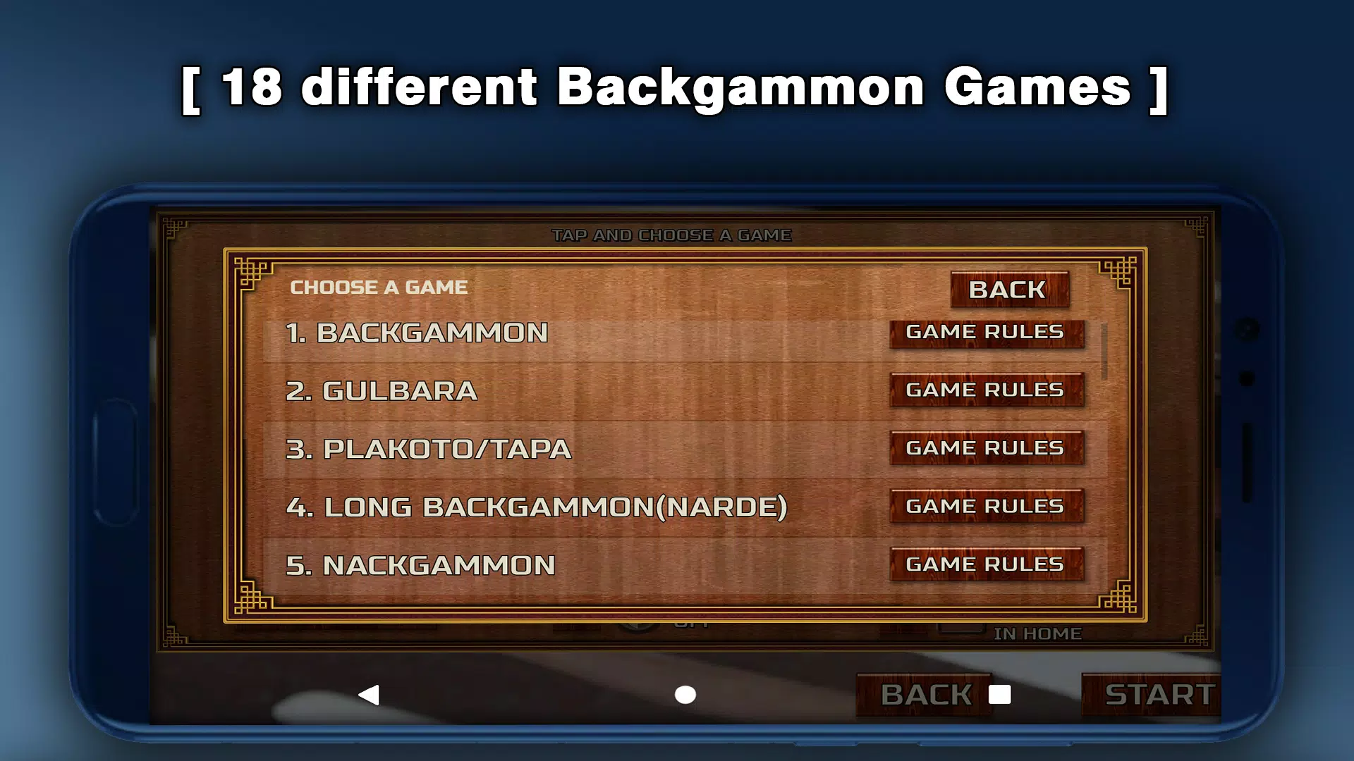 Backgammon - 18 Board Games Captura de pantalla 1