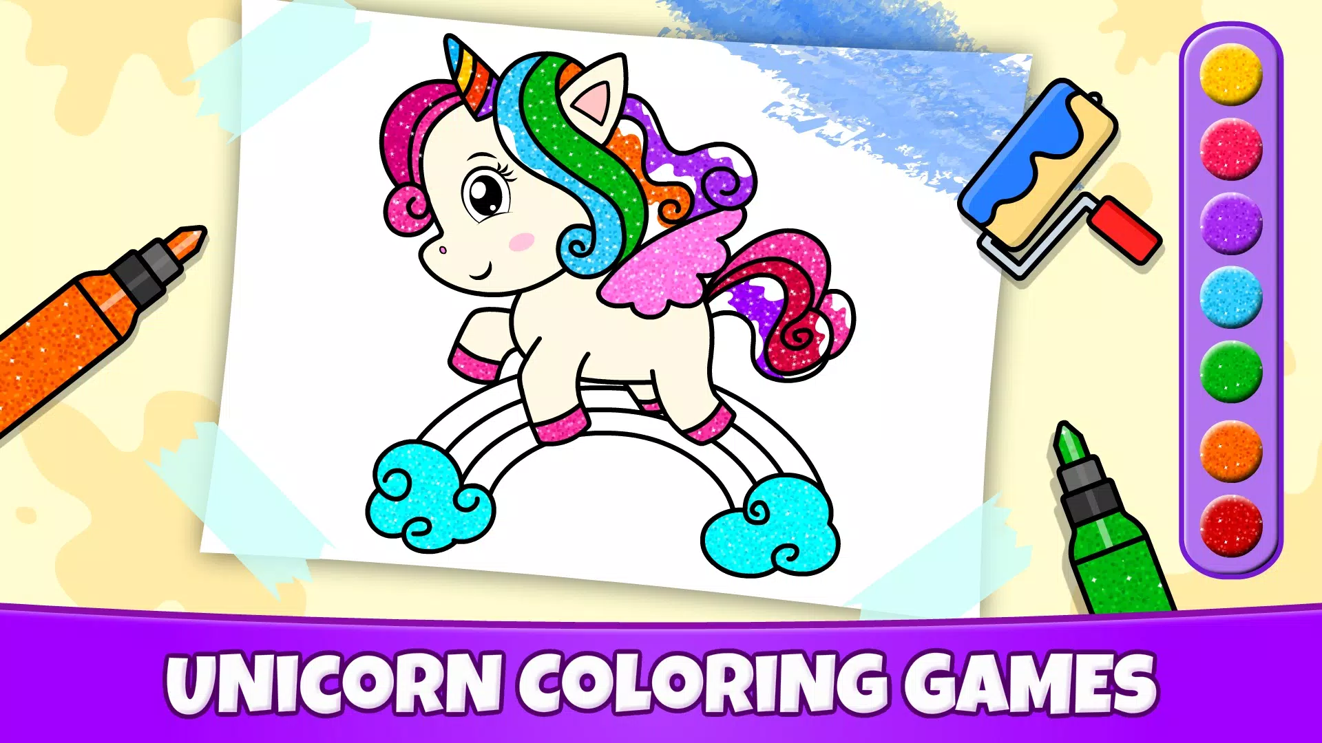 Unicorn Coloring Скриншот 0