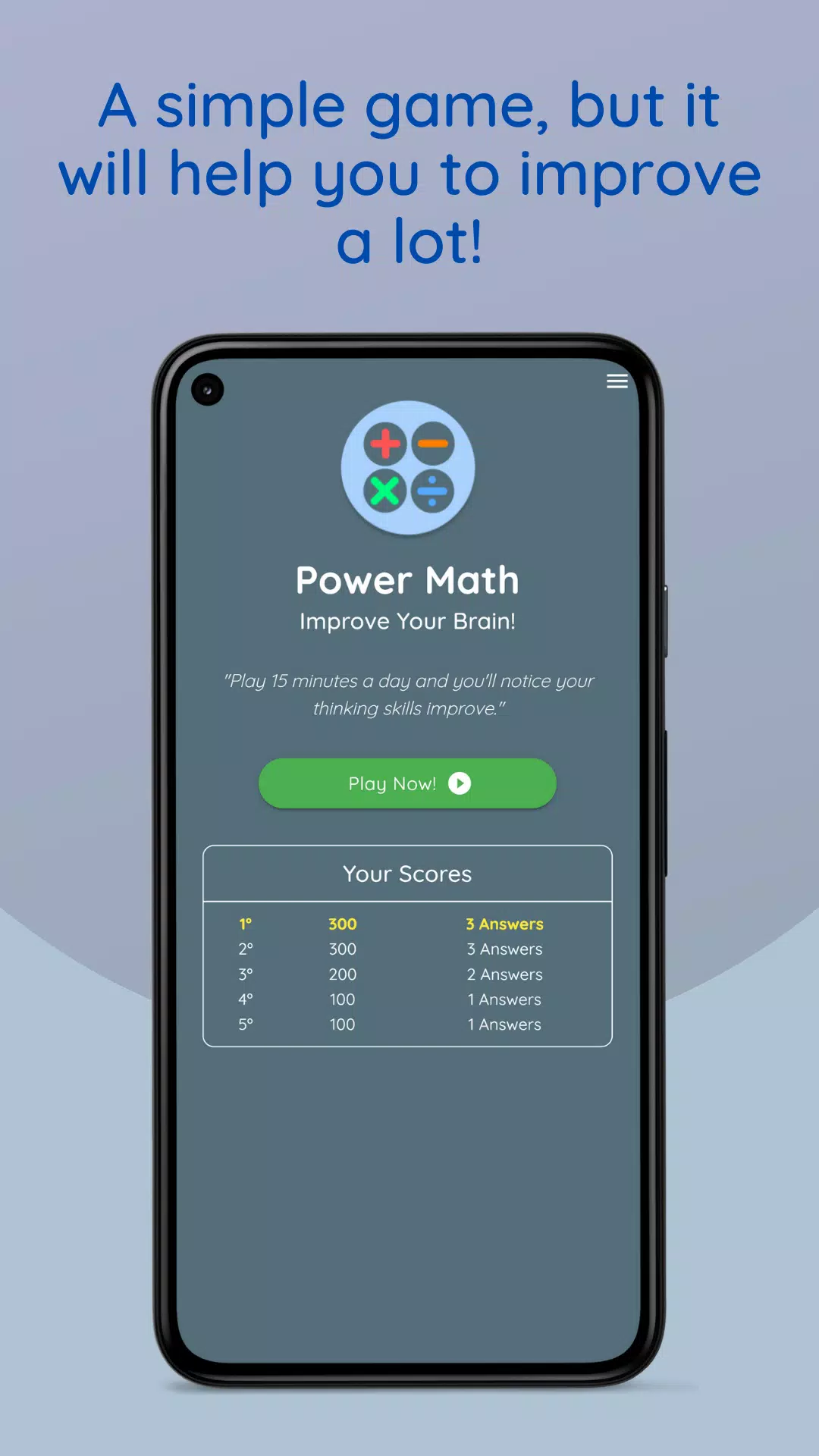 Math Games: Power Brain Zrzut ekranu 0