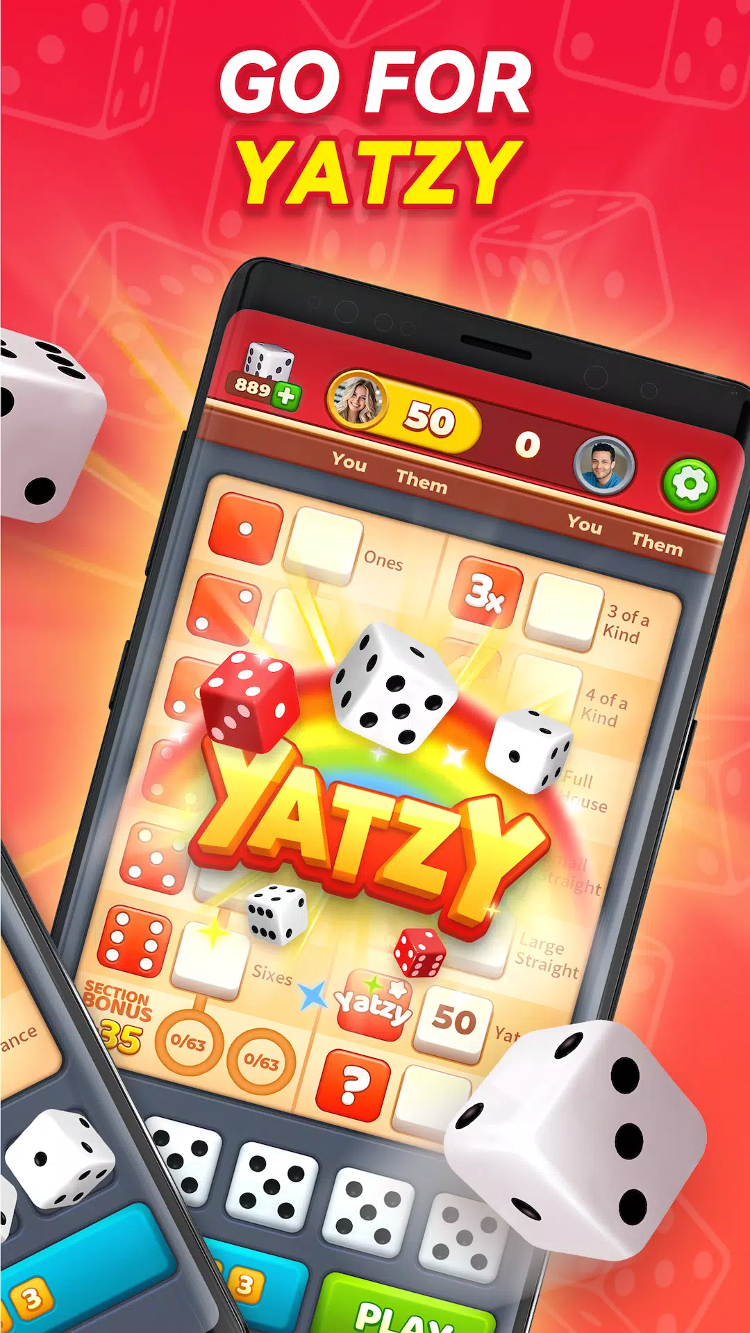 Yatzy GO! ဖန်သားပြင်ဓာတ်ပုံ 1