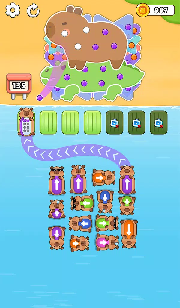 Capybara Mania: Jam Escape Ảnh chụp màn hình 0