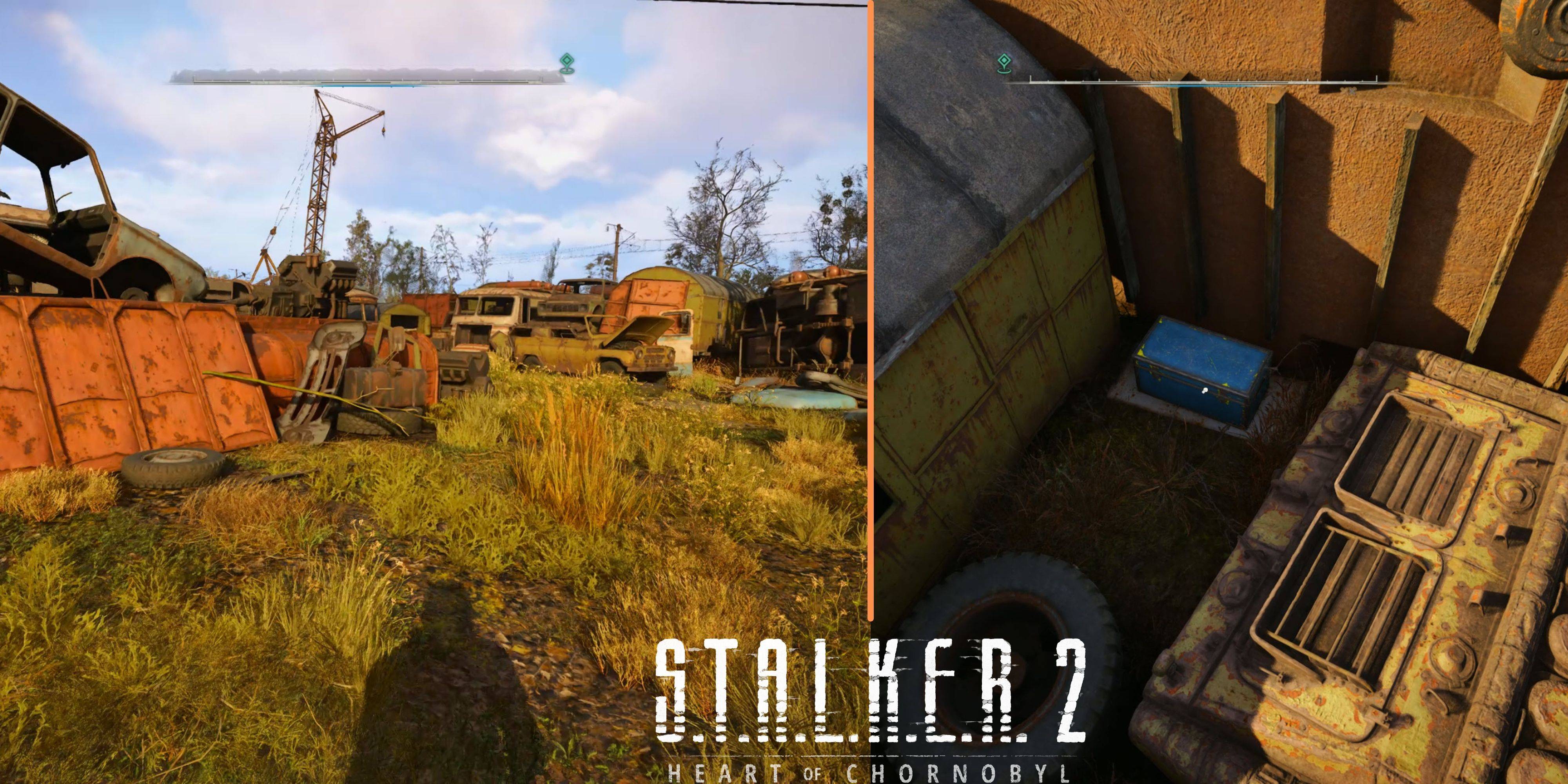 Stalker 2: Como colocar o esconderijo do jornalista no labirinto de carros do lixo