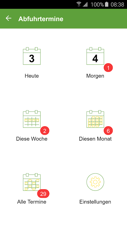 Schermata MüllAlarm App 1