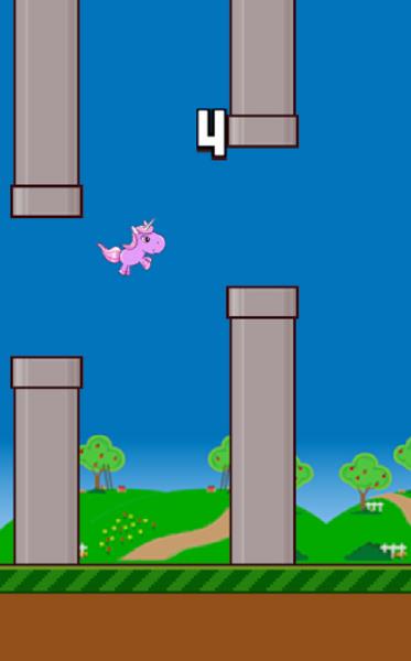 Flappy Unicorn Captura de pantalla 3