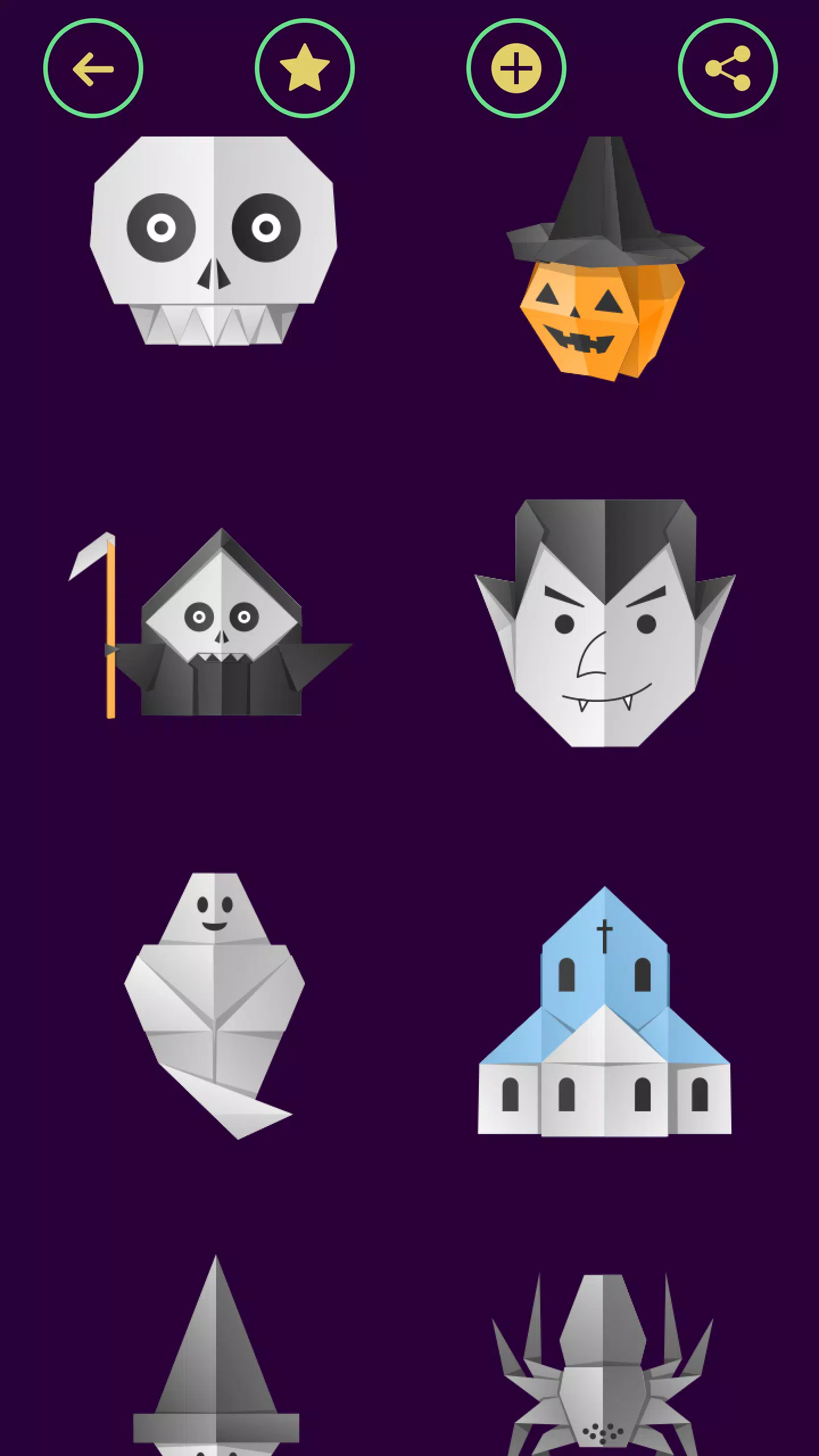 Origami Halloween Screenshot 3