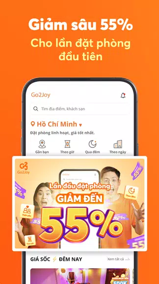 Go2Joy - Hourly Booking App Ảnh chụp màn hình 2