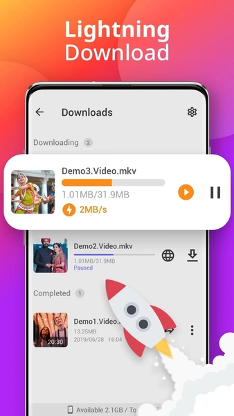 Downloader - Video Downloader Tangkapan skrin 2