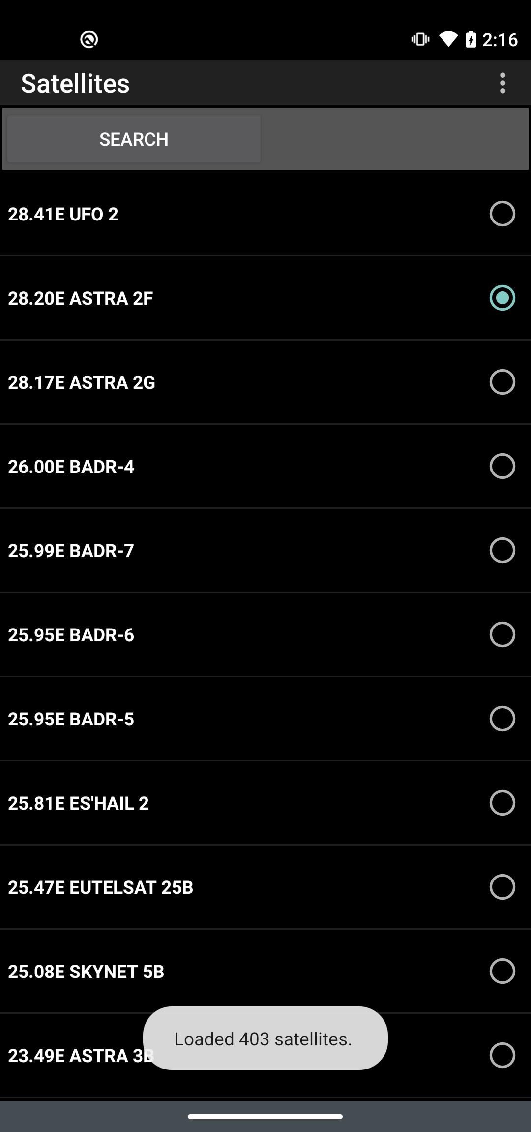 Satellite Locator Zrzut ekranu 1