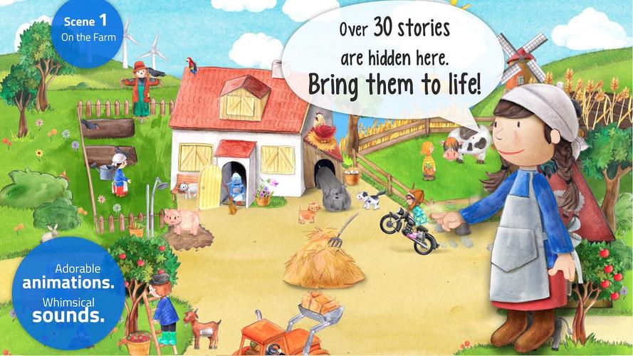 Toddler's App: Farm Animals Screenshot 1