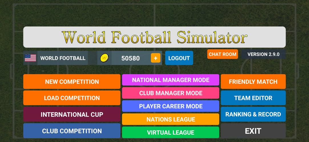 World Football Simulator স্ক্রিনশট 0