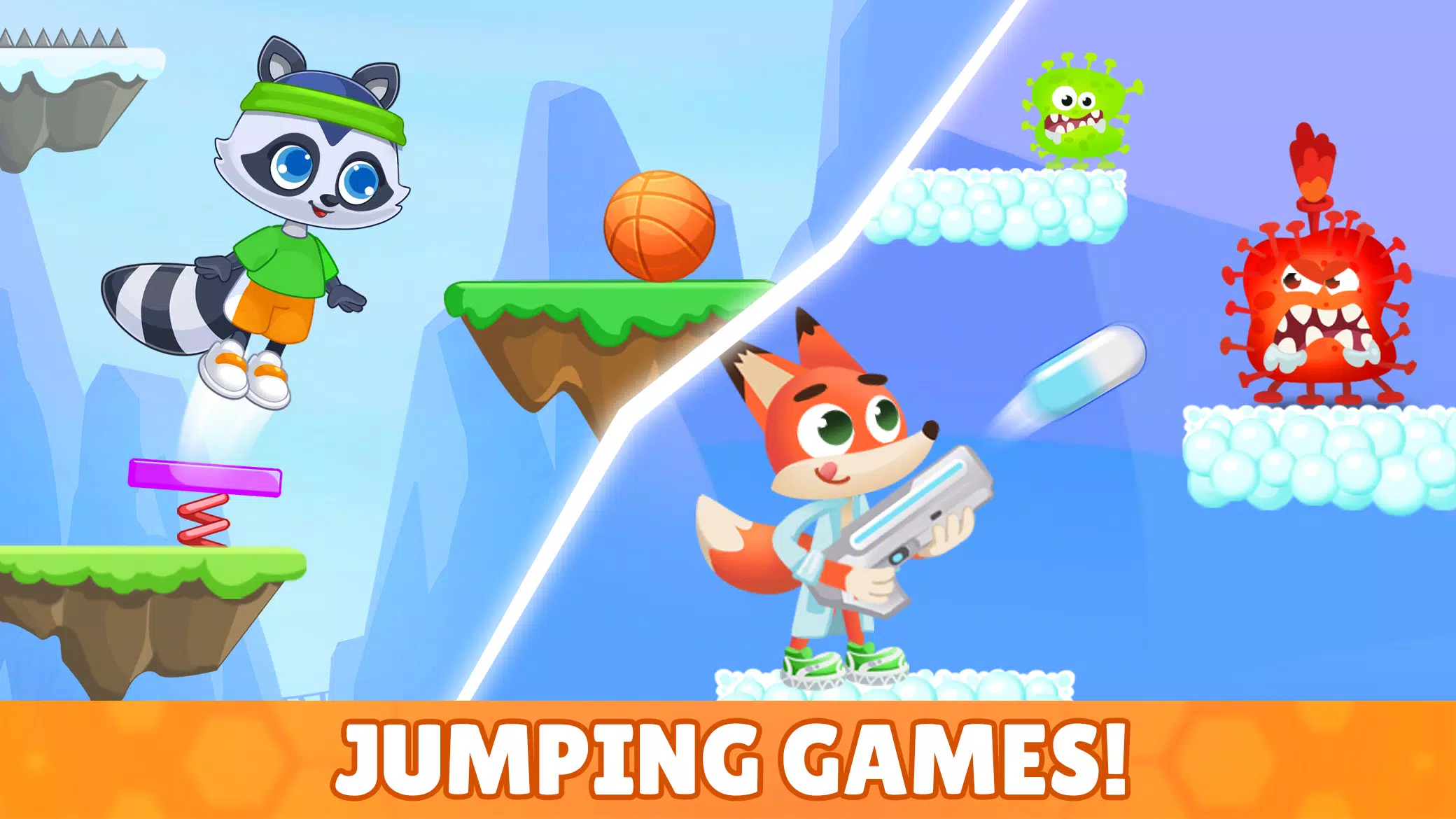 Just jump and run! Kids game! 스크린샷 2