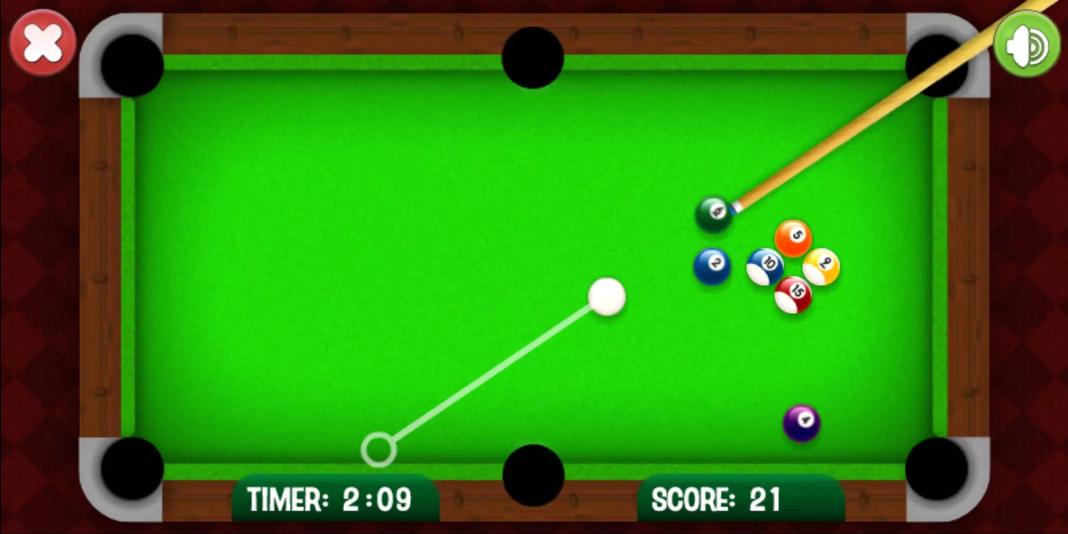 8 Ball Billiards Capture d'écran 3