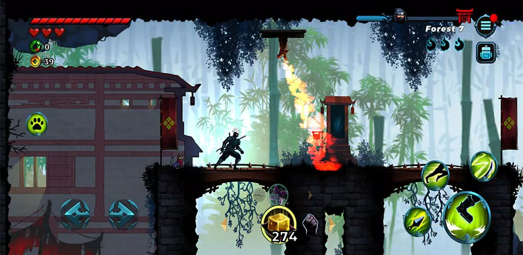 Ninja War: Shadow Adventures Schermafbeelding 1