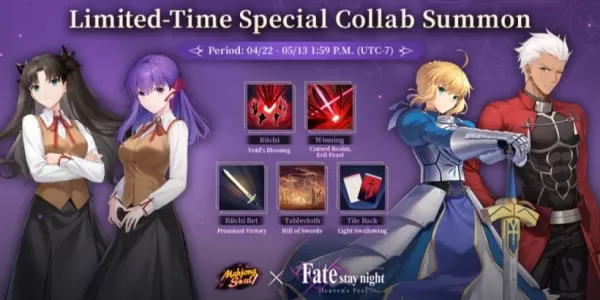 Mahjong Soul se une con Fate/Stay Night [Heaven's Feel] en una nueva colaboración