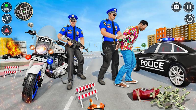 Police Motor Bike Crime Chase スクリーンショット 3